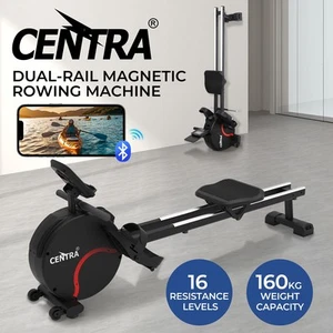 Centra Magnetic Rowing Machine 16 Resistance Quiet Fullbody Exercise Bluetooth - Picture 1 of 12
