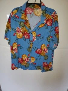 Herren Vintage Hilo Hattie Floral Hawaii Aloha Polyester Hemd Größe X Large - Bild 1 von 9