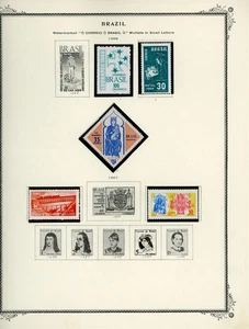 BRAZIL Selections on Scott Specialty Album Page Lot #59 - SEE SCAN - $$$ - Picture 1 of 1