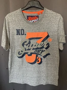 Superdry T-Shirt Kurzarm Rundhals Classic Vintage Grau XLarge Authentic - Bild 1 von 4