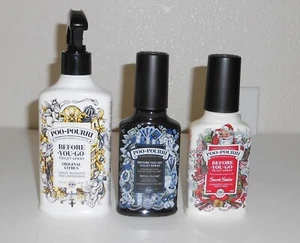 Poo-Pourri Lot 3 Sprays - 8 oz Original Citrus, 4 oz Royal Flush & Secret Santa - Picture 1 of 1
