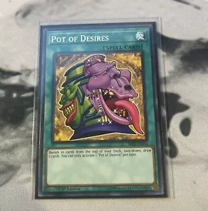 Yu-Gi-Oh! Pot of Desires SR08-EN034 1st Edition Common NM - Picture 1 of 1