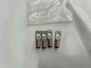 (4) Burndy YA25-L6 Compression Lug, N100 1/0 STR CU Pink Die 348 Or 12 - Picture 1 of 2