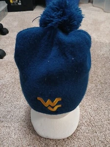 West Virginia Coca Cola Pom Pom Beanie Blue - Picture 1 of 2