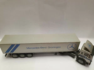 Mercedes Benz 1:50 n.o 187 camión modelo coche embalaje original nzg Groningen plata - Imagen 1 de 10