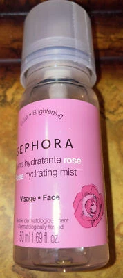 Sephora Rose Water Hydrating Face Mist Travel 1.69 oz Moisturize Soothe brighten - Image 1 of 2