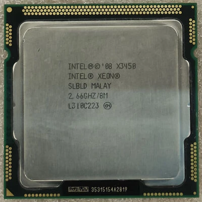 Intel® Xeon® Processor X3450, 2.5 GT/s, 2.66GHz SLBLD LGA1156 CPU LIKE i7 860 - Image 1 of 3