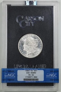 1883-CC $1 GSA Morgan Silver Dollar MS62 NGC 1738071-004 with Box & COA - Picture 1 of 10
