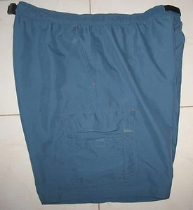 Weatherproof-BLUE -  Performance CARGO Shorts, Sz XXL = ELASTIC WAIST ZIPPER FLY - Picture 1 of 4