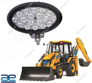 LED LIGHT CABIN LAMP OVAL TYPE 12V UNIVERSAL FIT FOR JCB TRACTOR S2u - Picture 1 of 7