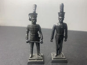 VINTAGE PEWTER 1818-1839 United States Military REVOLUTIONARY WAR SOLDIERS LOT - Picture 1 of 9