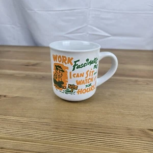 Vtg Work Mug Novelty- Work Fascinates Me - Boss Employee Gift Vtg Mug - Bild 1 von 9