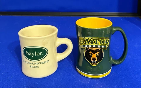 2 Baylor University Bears Mugs Boelter Brands Embossed SUPER NICE SET Cover