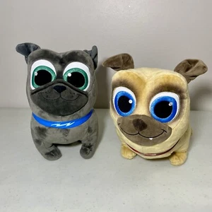 Disney Junior Rolly And Bingo Pug Peluche Cachorro Perro Amigos Juguete de Peluche Suave - Imagen 1 de 5