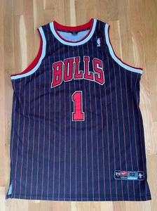 Derrick Rose - Chicago Bulls Jersey - Red Pinstripe - Nike Authentic - Picture 1 of 3