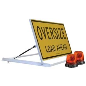 PILOT VEHICLE ESCORT SIGN KIT - "OVERSIZE LOAD AHEAD" - Picture 1 of 1