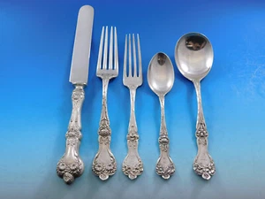 Majestic by Alvin Sterling Silver Flatware Set for 8 Service 43 pieces Dinner - Picture 1 of 8