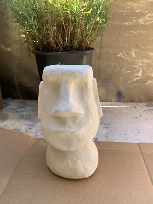 MOLDE DE GOMA LÁTEX YKM-L5068 Isla de Pascua Moai Cabeza Estatua Foto 1 de 4