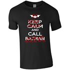Joker T Shirt Keep Calm Stay Crazy Funny Joke Comics Superhero Xmas Men Tee Top