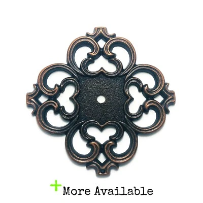 Placa Trasera Vintage Ornamentada Color Cobre Ajax Placa Trasera Muebles Recortados NOS Q4 Foto 1 de 3