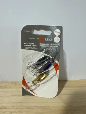 Señuelos de pesca South Bend Kastaway Trophy Spoon paquete de 3 1/4 oz.  Trucha lubina Foto 1 de 3