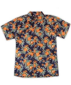 FINE49 retro Kahekili pineapple Hawaii shirt rockabilly Hawaiian pineapple shirt - Picture 1 of 3