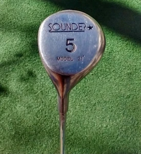 SOUNDER SILVER STAR # 5 WOOD 21* LH 42" STEEL SHAFT - GOOD CONDITION - Picture 1 of 17