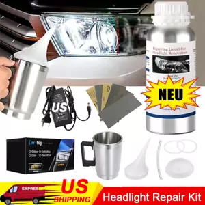 Car Headlight Polish Restoration Kit Auto Headlight Care Tool Restoration Set US - Picture 1 of 17
