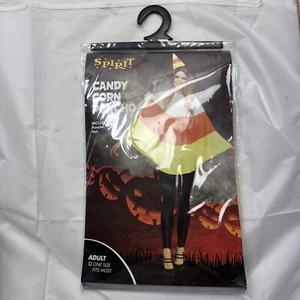 Poncho Spirit Halloween para mujer caramelo maíz disfraz adulto talla única - Imagen 1 de 6