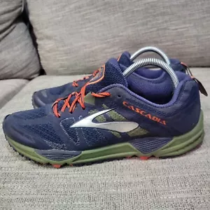 Brooks Cascadia 11 Trail Green Purple Running Shoes Men's US Size 9 - Picture 1 of 15