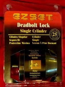 JUEGO E CERRADURA CERROJO MONOCILÍNDRICA---NUEVO--CON 2 LLAVES - Imagen 1 de 9