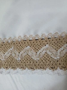 Duck River hochwertiger Volant weiß mit gehäkeltem Spitzenrand 15 x 58 Zoll - Bild 1 von 7