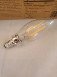 Candelabra LED 60 W Light Bulb (24-Pack) 2700K Soft White Clear Bulb. N-1B - Picture 1 of 7