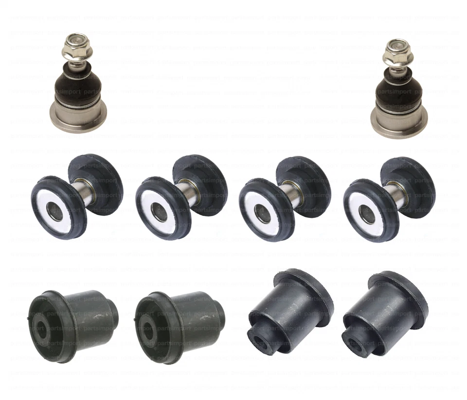 Front Lower + Upper Control Arm Bushings & Ball Joints for Jaguar XK8 XKR 97-06 - Image 1 of 1