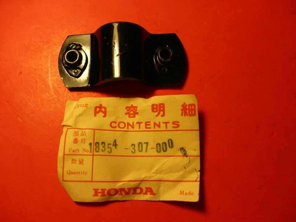 NOS NEW OEM ORIGINAL HONDA CL175 CL200 SCRAMBLER MUFFLER STAY B 18354-307-000 - Image 1 of 1