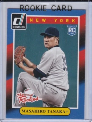 MASAHIRO TANAKA ROOKIE CARD 2014 Donruss The Rookies Japan RC NEW YORK YANKEES - Изображение 1 из 2