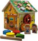 Wooden Montessori Activity Cube – Educational Toy for Toddlers 1-3 Years, Shape