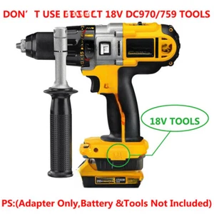 1 Adapter for Dewalt 20V MAX Li-ion Battery To Power for DeWalt 18V Ni-CD Tools - Picture 1 of 4