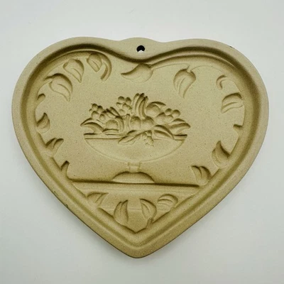 Vtg 1999 Pampered Chef COME TO THE TABLE HEART Mold Press Cookie Candy USA - Image 1 of 2