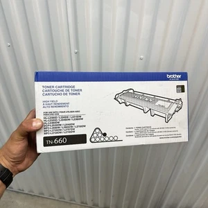 NUEVO Cartucho de tóner Brother TN660 negro de alto rendimiento genuino nuevo impresora negro - Imagen 1 de 4
