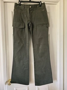 Vintage BCBG Maxazria khaki grün Baumwolle Cargohose Größe 10 - Bild 1 von 5