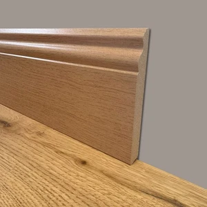 BATTISCOPA ZOCCOLINO DUCALE in FIBRA DI LEGNO COMPATTA 120X15 ROVERE MIELATO (pr - Foto 1 di 3