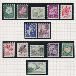 Norfolk Island Scott 29-41 MNH 1960-1962 Pictorial Issue Complete Set SCV $65.25 - Picture 1 of 1