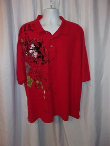 Vintage KANI GOLD Men's Red  Polo Shirt SIZE 4X - Picture 1 of 4