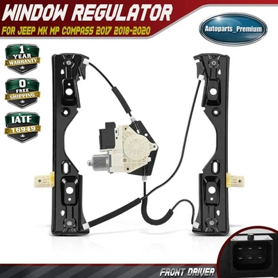Regulador de ventana eléctrica LH conductor delantero con motor para Jeep MK MP Compass 2017-2020 Foto 1 de 4