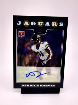 Derrick Harvey RC AUTO 2008 Topps Chrome NFL Jacksonville Jaguars - Image 1 of 2