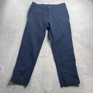 Lululemon Commission Pants Mens 30x26 Navy Classic Stretch LM5710S Zip Pockets - Picture 1 of 11