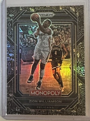2022-23 Panini Prizm Monopoly - Zion Williamson #55 Monopoly Black Prizm - Image 1 of 2