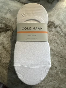 Cole Haan Damen weiß Knöchel rutschfeste Innenfutter unsichtbare Socken 6 Paar - Bild 1 von 1