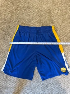 Pantalones Cortos de Baloncesto Nike NBA Para Hombres Cintura XL Golden State Warriors Azul Amarillo - Imagen 1 de 3